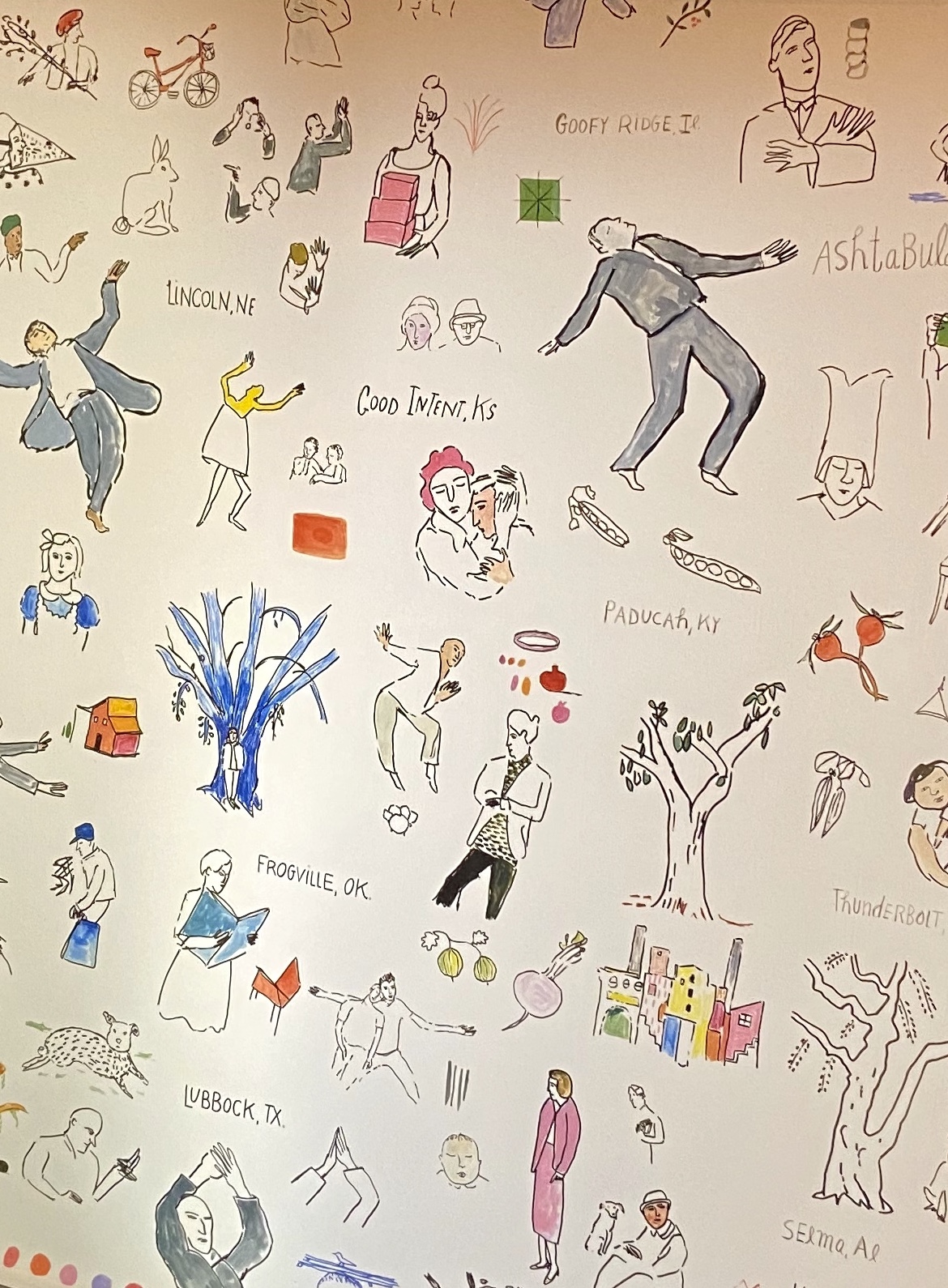 American Utopia stage backdrop.